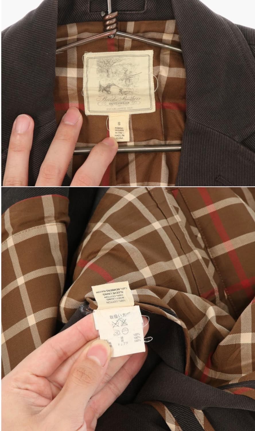 브룩스브라더스 빈티지 코튼 블레이저 자켓 상품이미지2