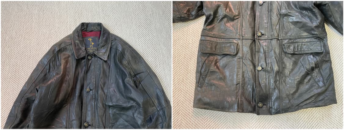 8~90s  WNICHESER 양가죽 헌팅 자켓 J03394 상품이미지8