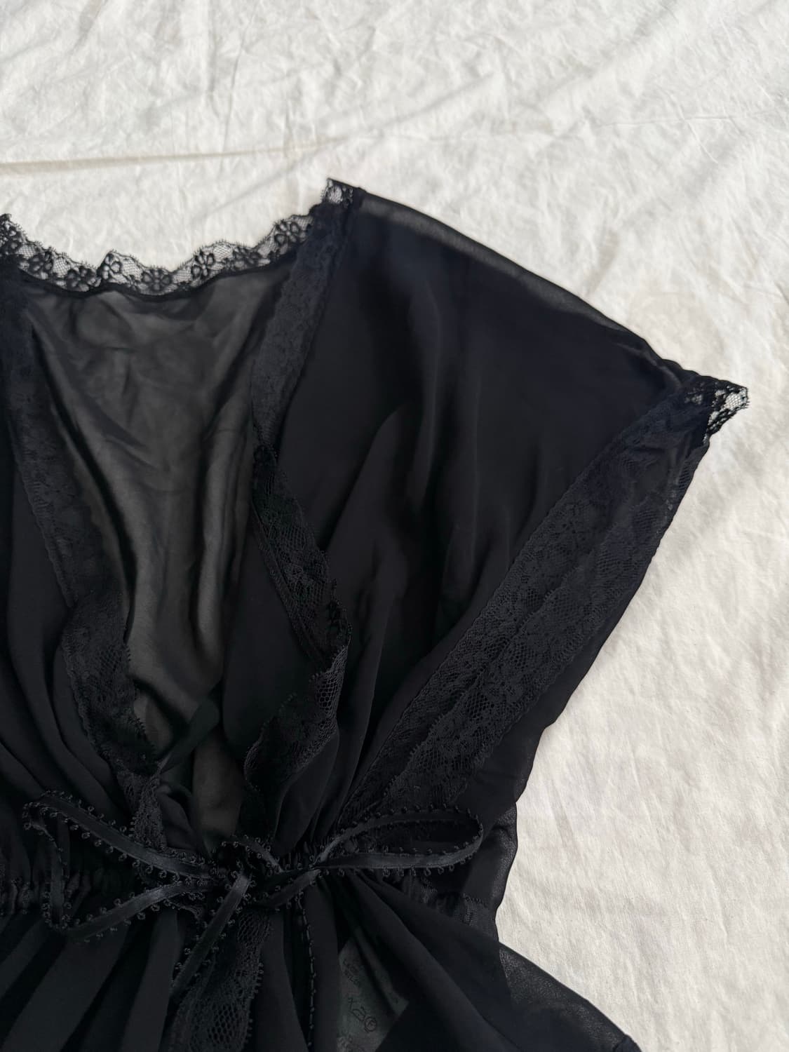 블랙 페어리 오네갸루 고딕 시스루 가디건 상품이미지3