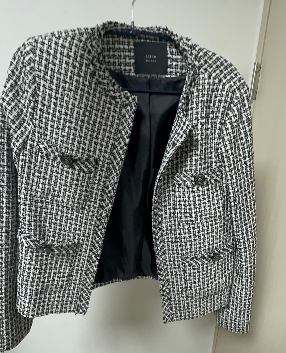 렌느 체크 트위드 자켓 상품이미지1