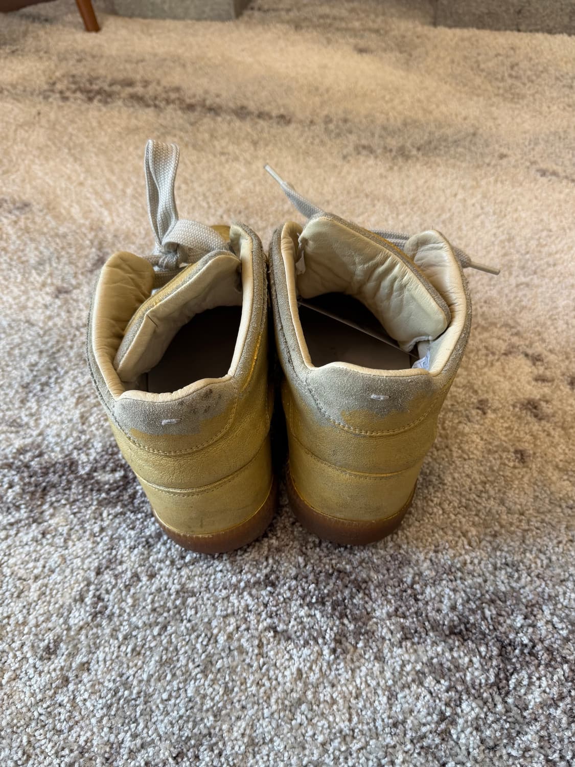 마르지엘라 크랙 페인팅 하이탑 스니커즈 상품이미지3