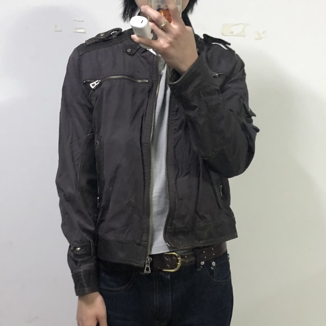 휴고보스 레더 디테일 자켓 상품이미지3