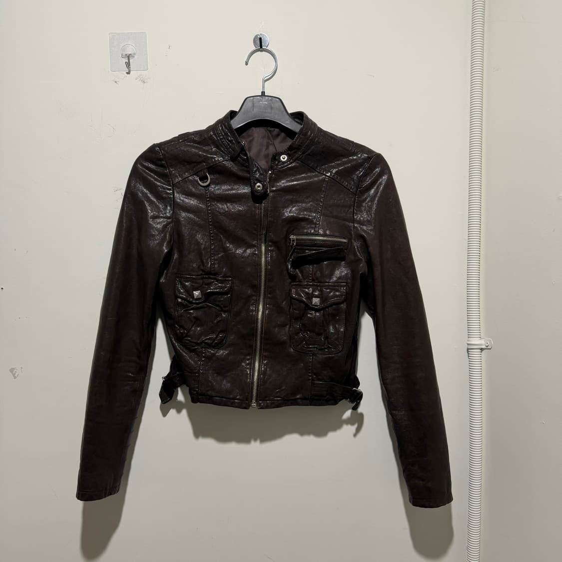 빈티지 램스킨 레더 자켓 상품이미지1