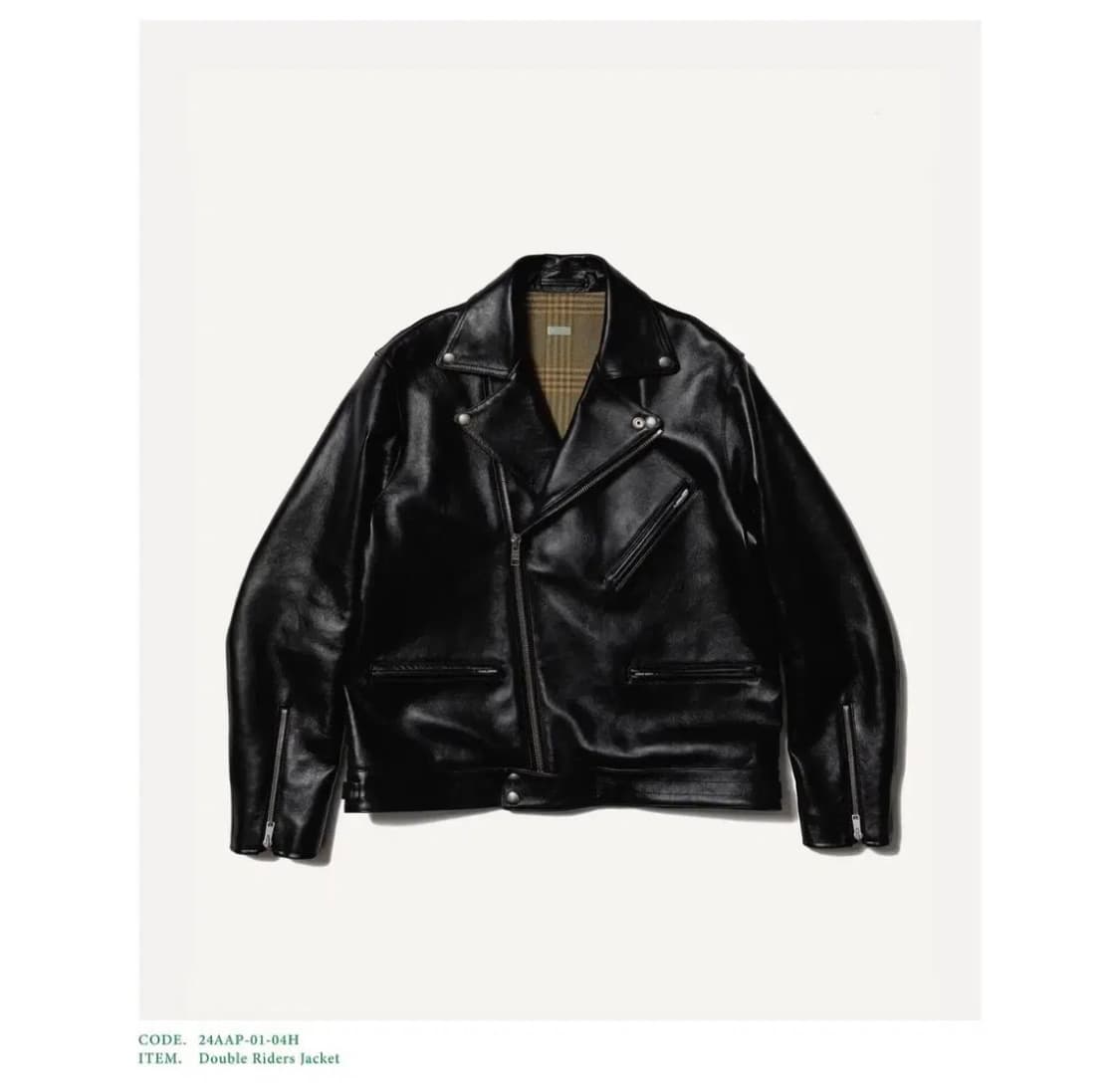 아프레쎄 24AW 더블 라이더 자켓 3사이즈 상품이미지4