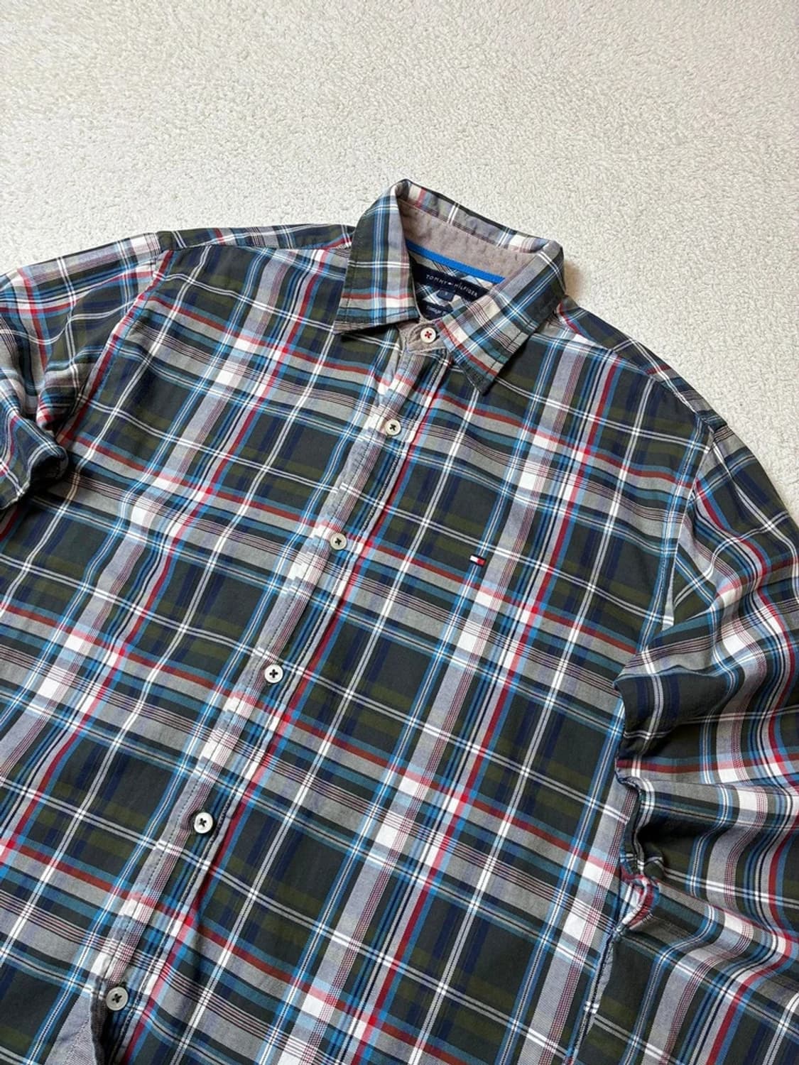 타미힐피거 00's Y2K 컨트리 체크 셔츠 PN8064 상품이미지2