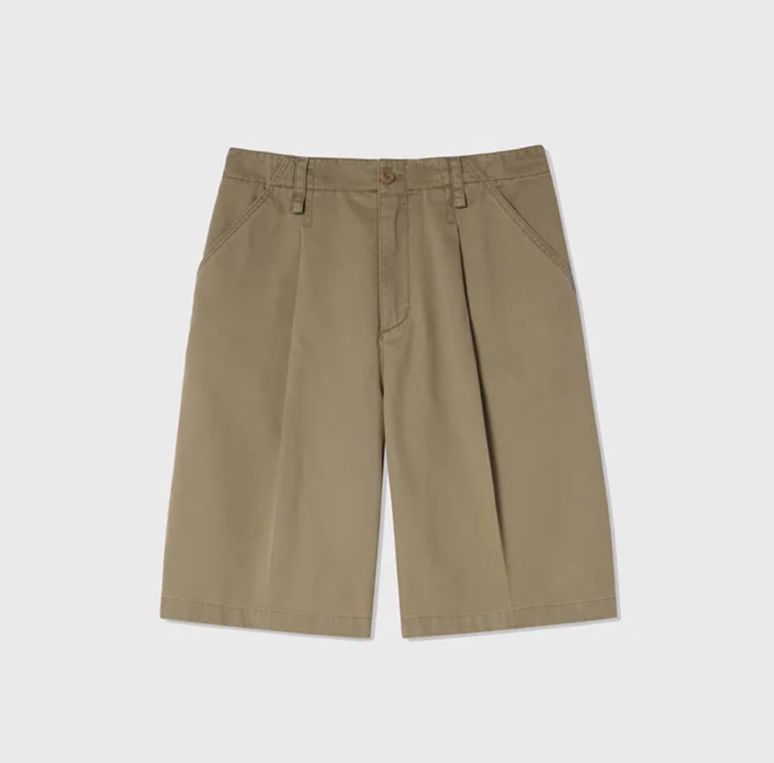 벨리에 플랫폼 버뮤다 팬츠 베이지 L 상품이미지1