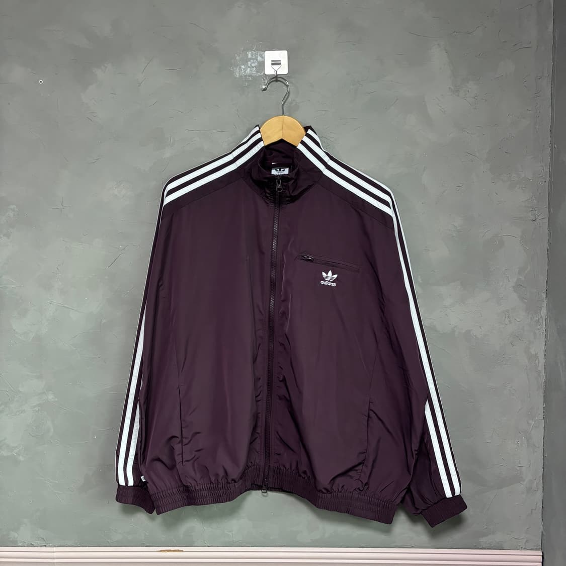아디다스 파이어버드 클래식 트랙탑 바람막이 버건디 상품이미지1