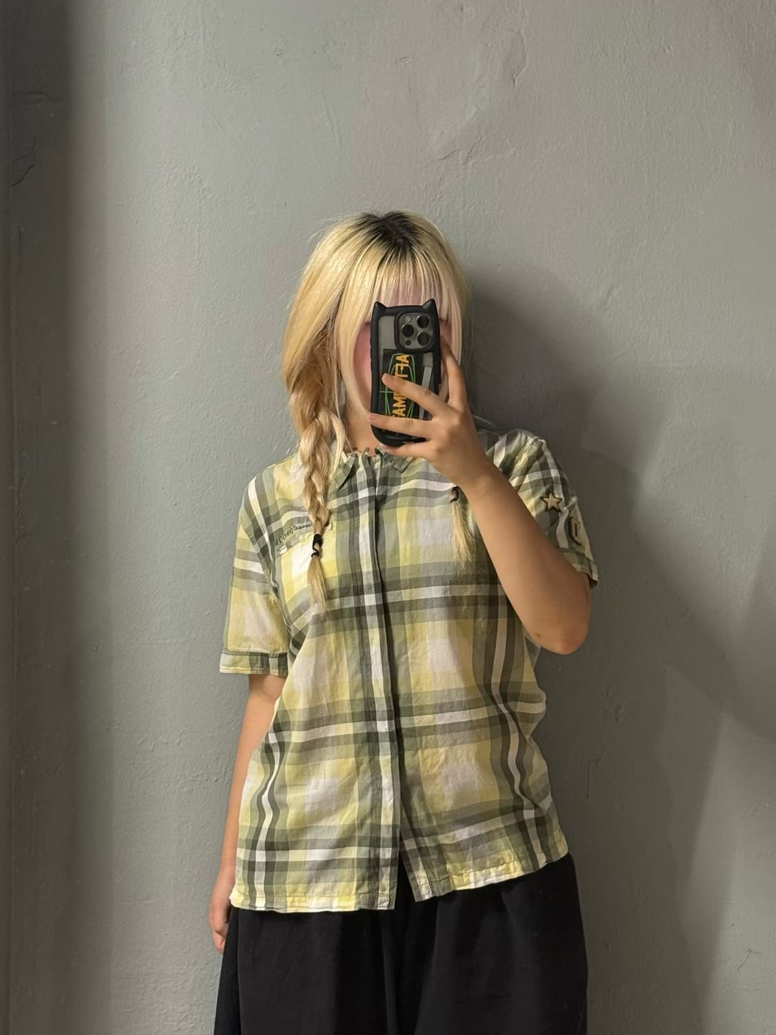 diesel check pattern shirt 상품이미지3