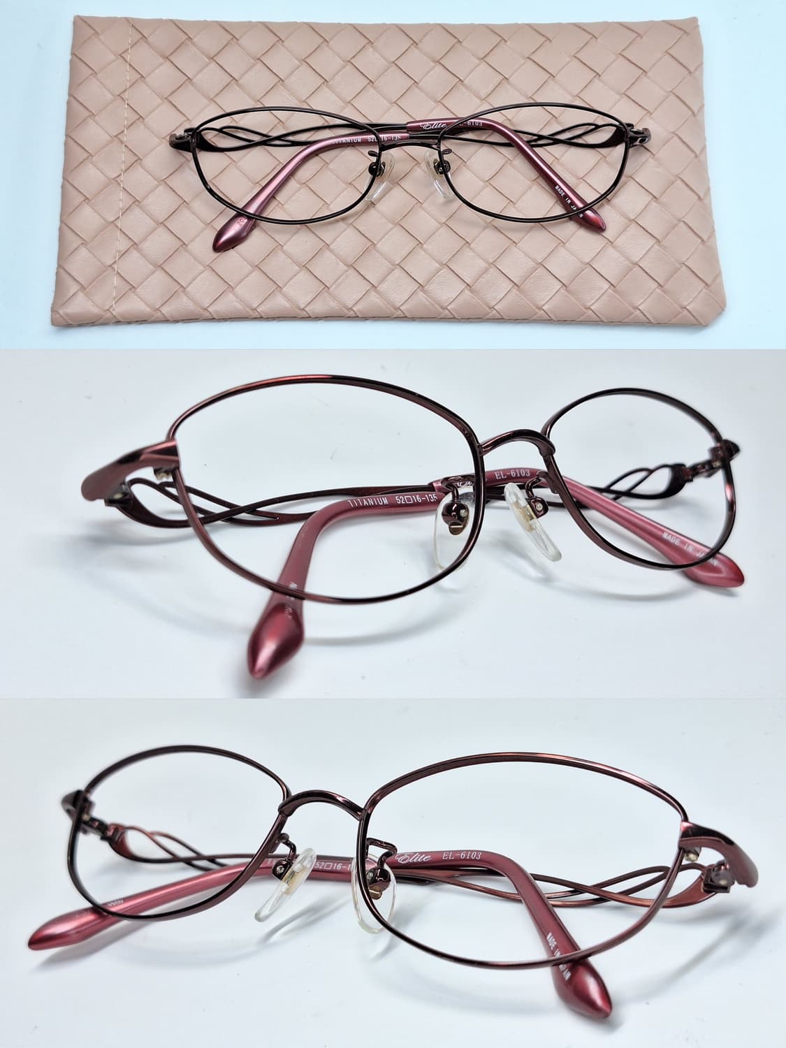 일본제 티타늄 와인 웰링턴 안경테 ELITE EL-6103 꽈배기 템플 상품이미지8