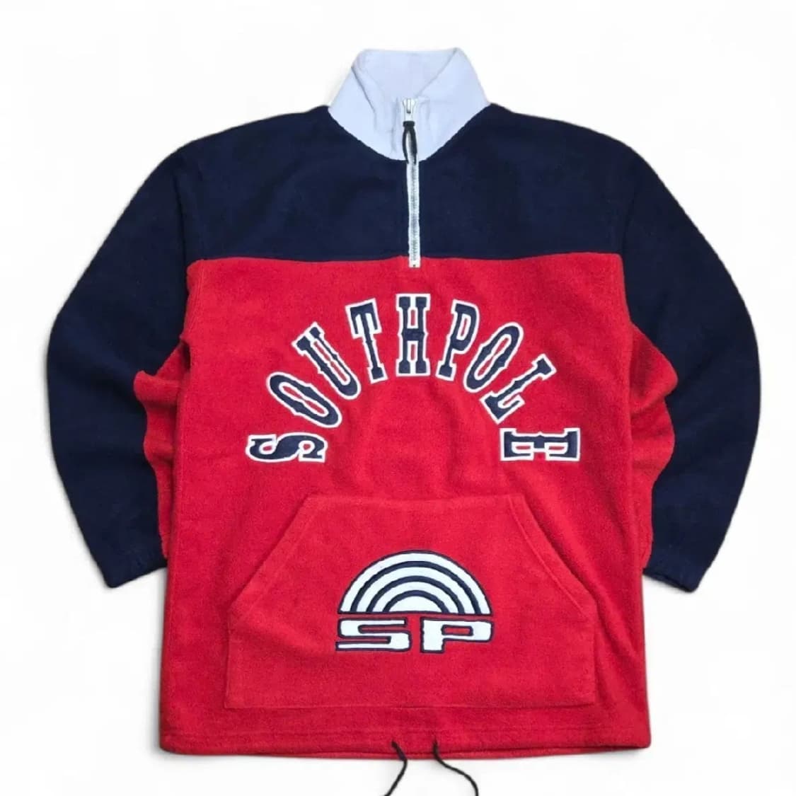 사우스폴 올드스쿨 빅로고 플리스 아노락 (실측 2XL) 상품이미지1
