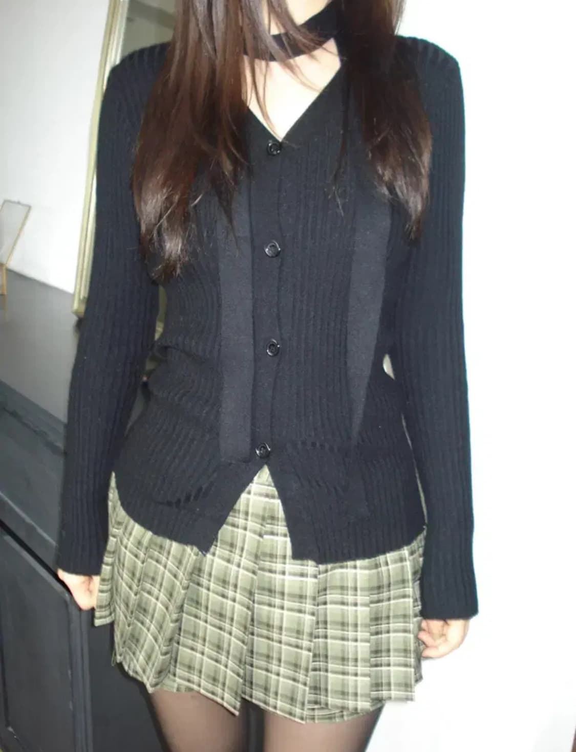 아워캐비넷 머플러 가디건 세트 seren muffler cardigan 상품이미지1