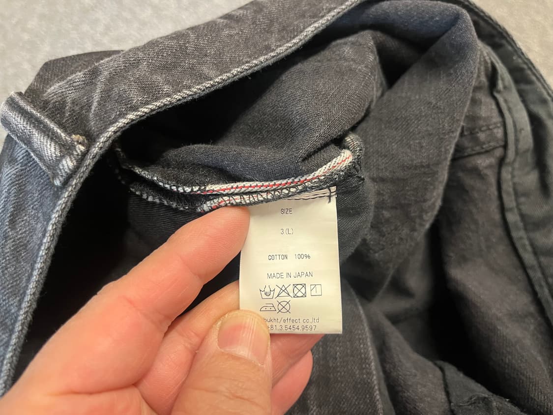 [33~34] 부후토 BUKHT 테이퍼드핏 셀비지 데님진 3  상품이미지5