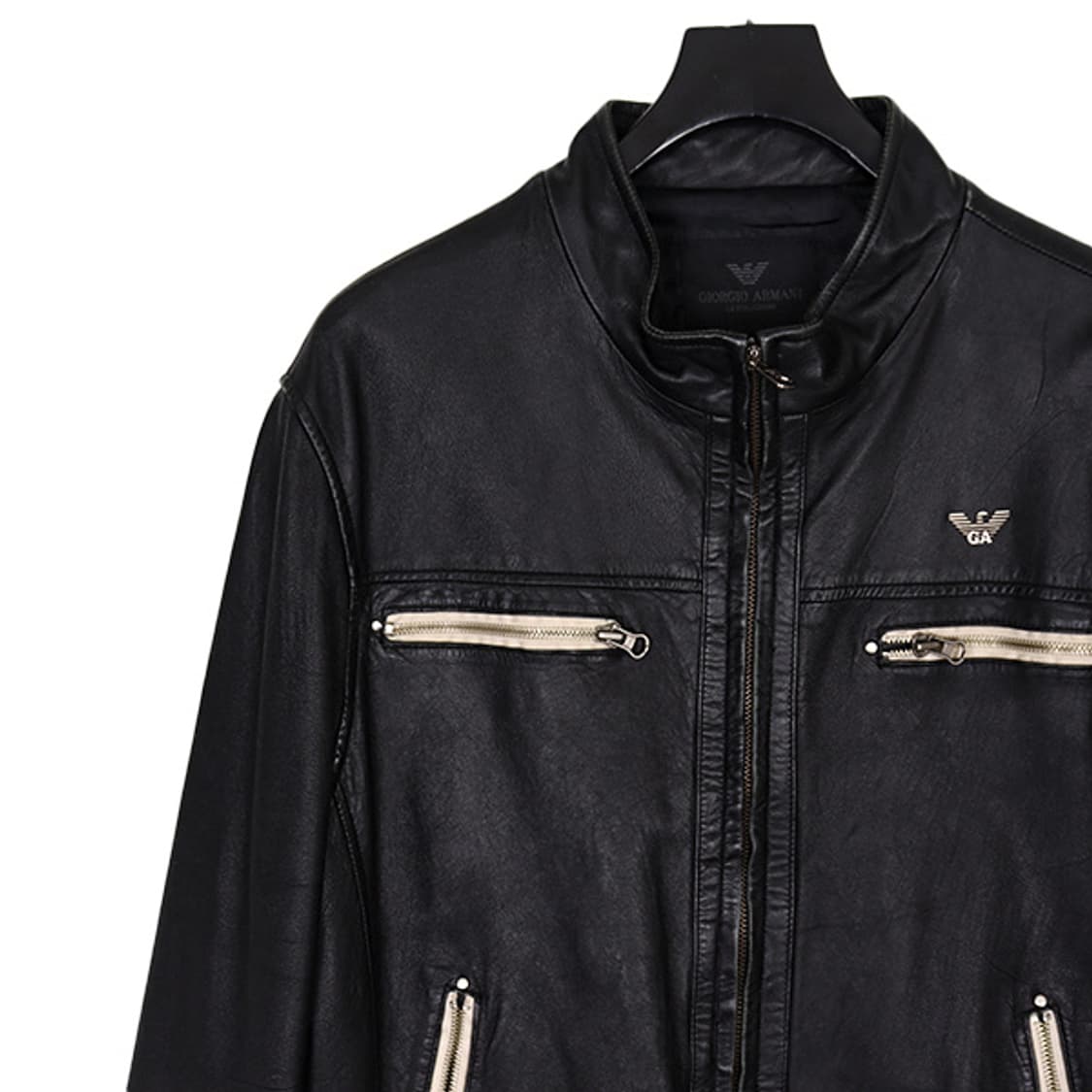아르마니 꼴레지오니 비건 레더 자켓 (XL) MAT68 상품이미지2