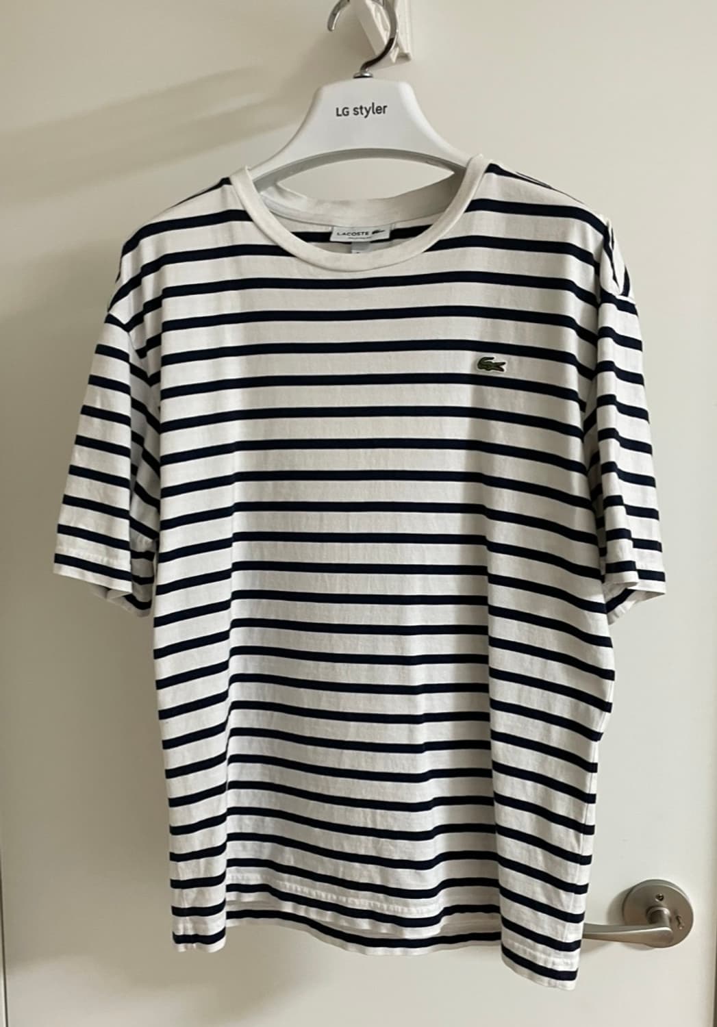 라코스테 스트라이프 반팔티 상품이미지1
