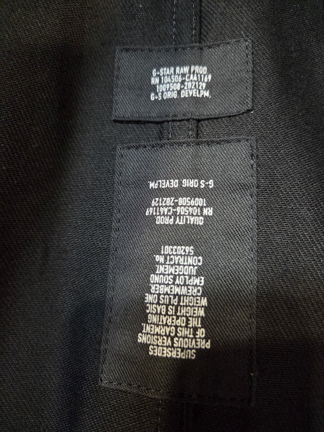 G-Star Raw 블랙 데님 자켓(S) 상품이미지8