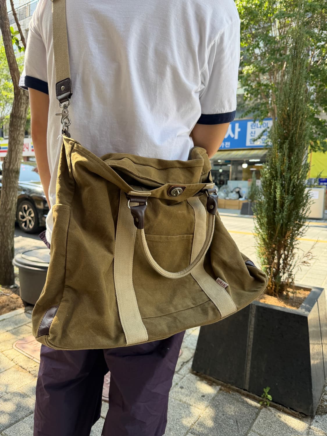 Hanpu Kobo Vintage Canvas Tote Bag 상품이미지4