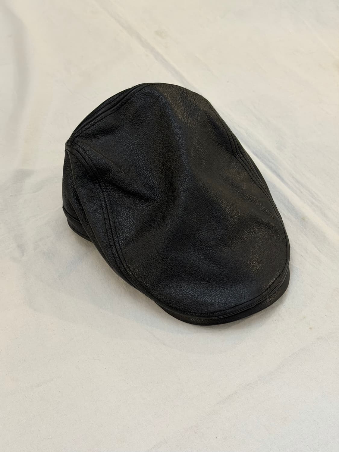 할리데이비슨 카우하이드 스컬 가죽 베레모 헌팅캡 블랙 상품이미지3