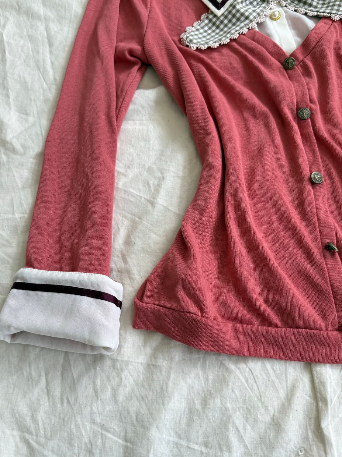 엑시즈팜 러블리 프레피 블라우스 상품이미지2