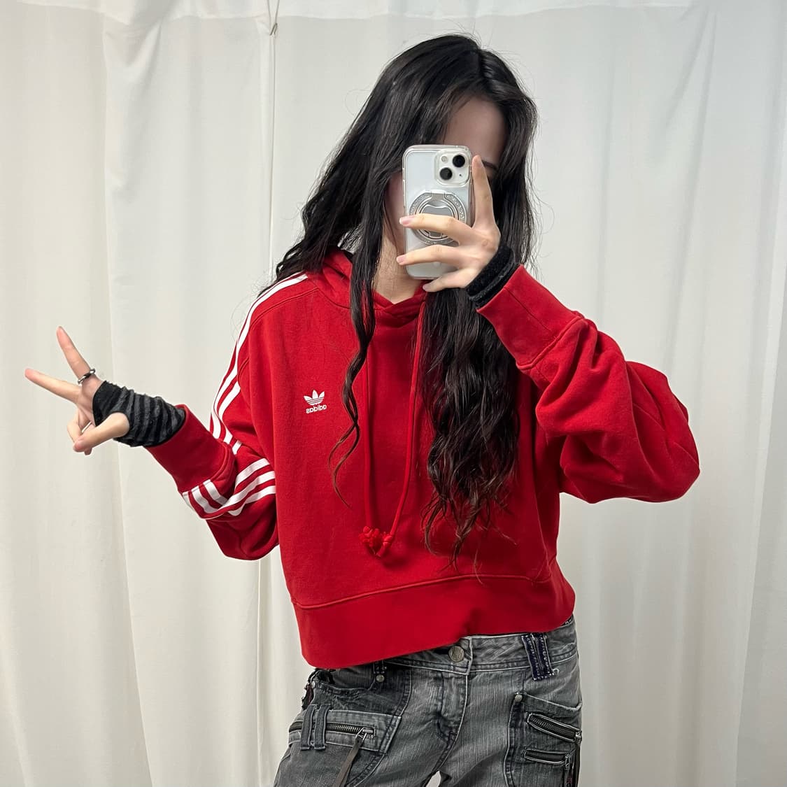 Adidas Firebird Red Hoodie 상품이미지2