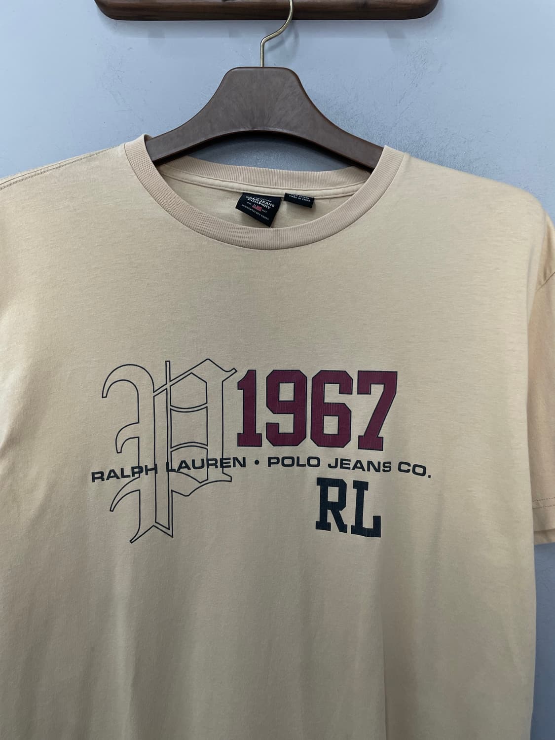 폴로진스컴퍼니 RL 1967 베이지 반팔 H2663 상품이미지3