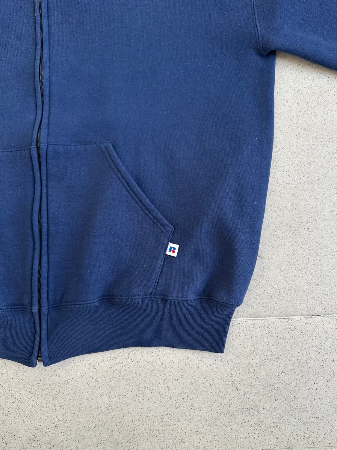 90s 빈티지 러셀 후드집업 네이비 XL 상품이미지3