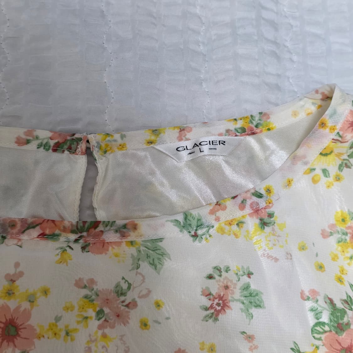 Glacier 모리걸 꽃무늬 셔링원피스+벨트 세트 상품이미지2