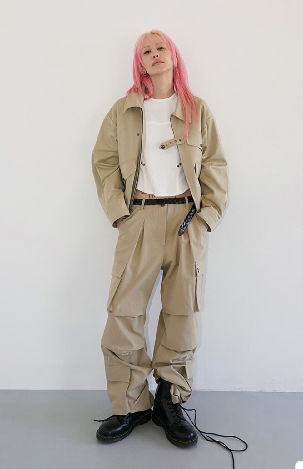 데어드 카고 팬츠 베이지 M 상품이미지5