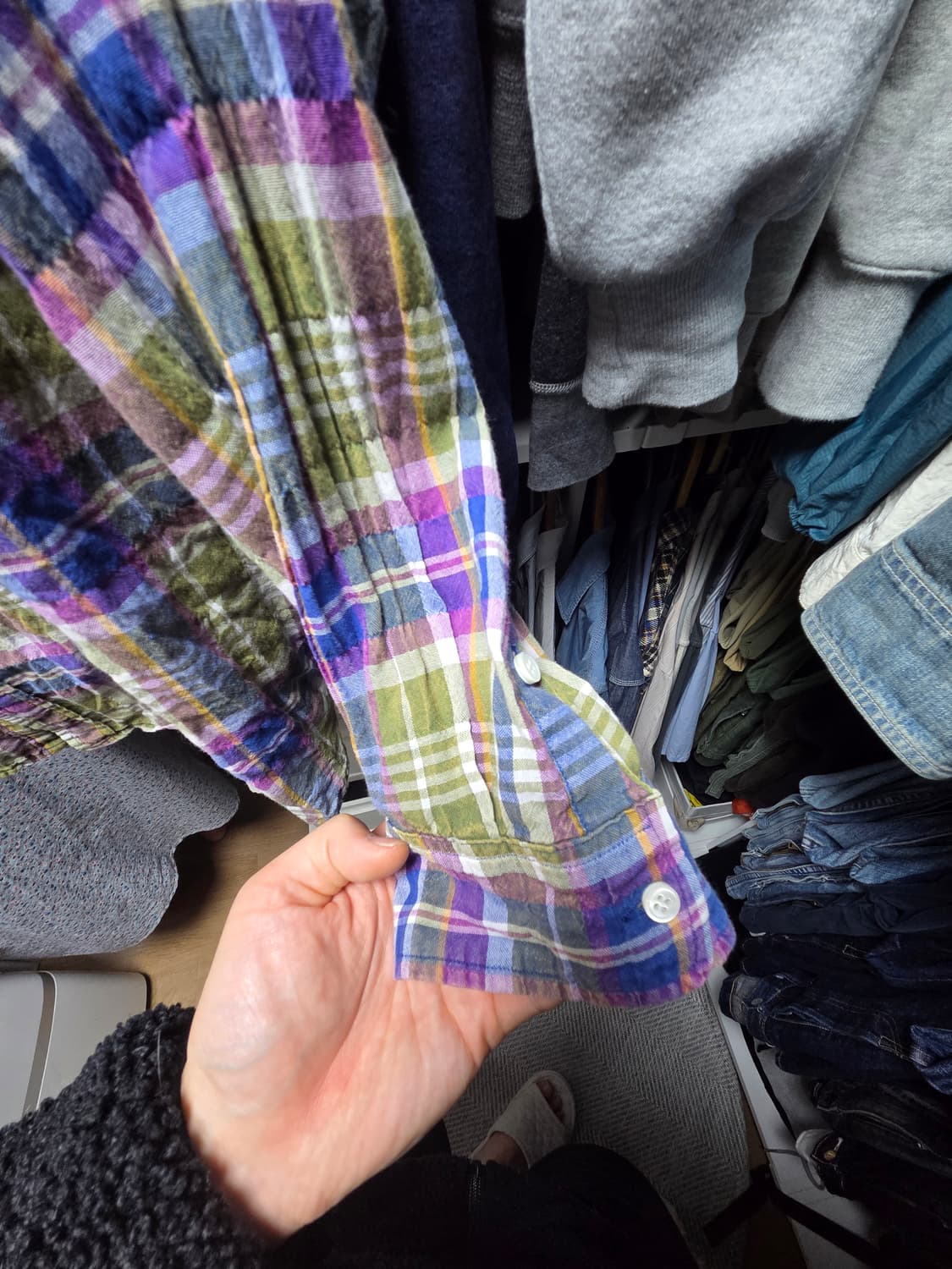 처칠롬퍼 하바티 익클 체크셔츠 라지사이즈 상품이미지3