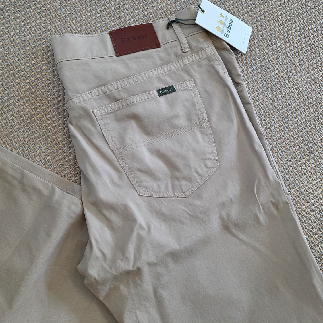Barbour 바버 스페니시 초경량 폽플린 최상급 코튼 치노 베이지 팬츠 상품이미지1