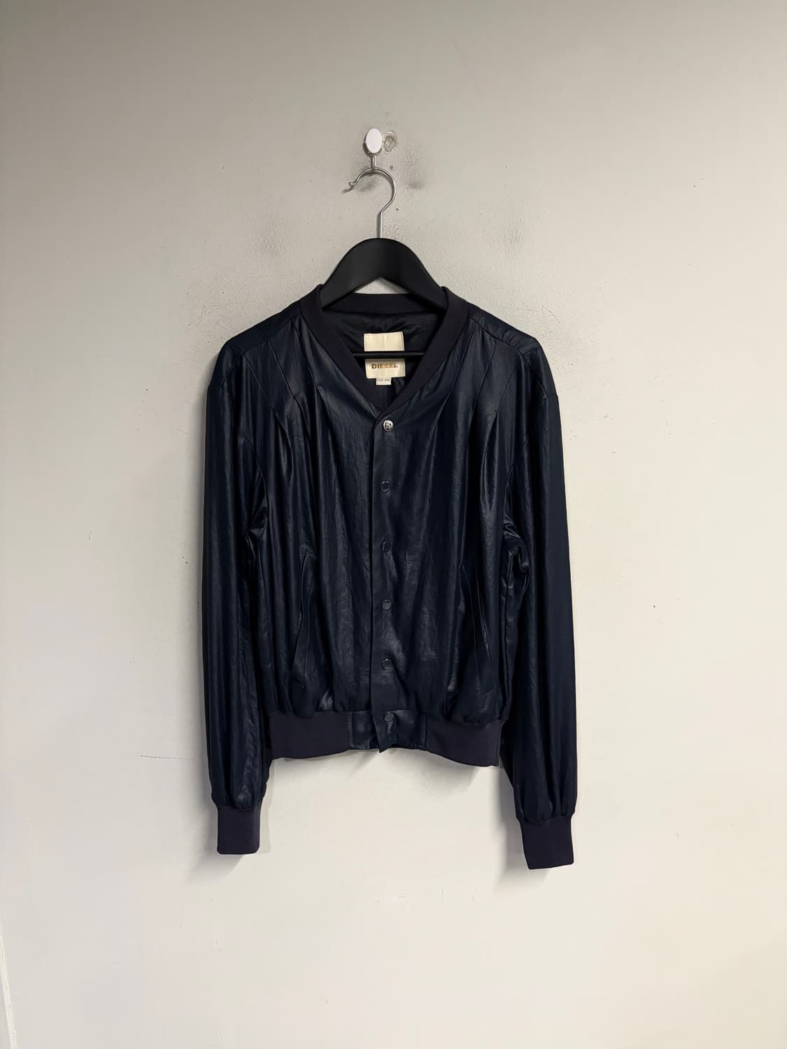 DIESEL pleated bomber jacket navy  상품이미지1