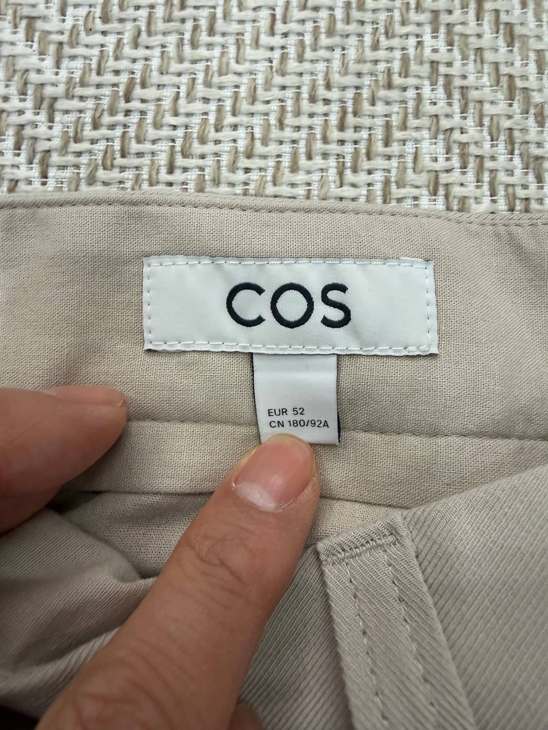정품) COS 코스 남성 카고 바지 52(36-37) 상품이미지5
