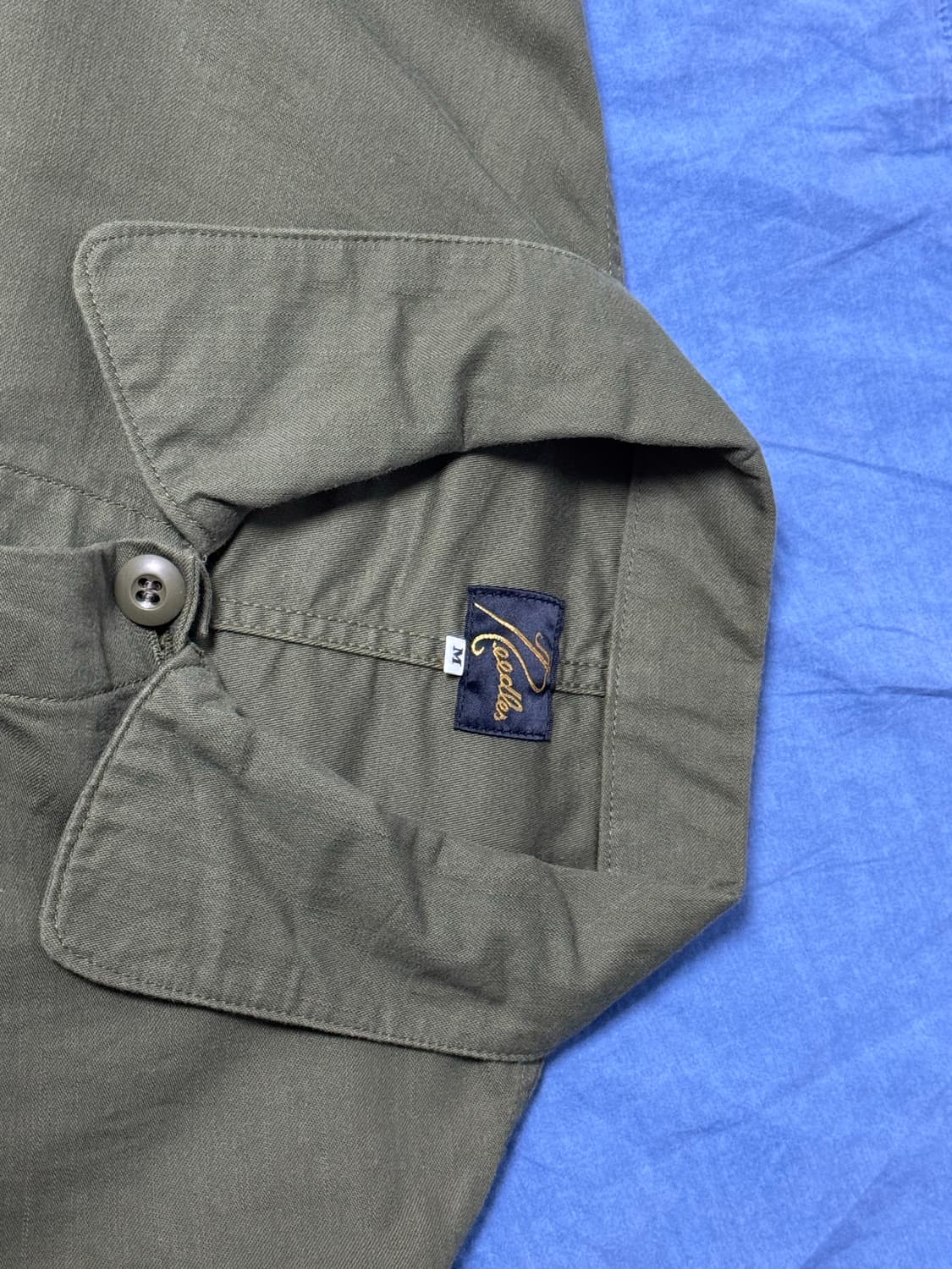 [M] 니들스 D.N. 커버올 백 사틴 올리브 상품이미지4