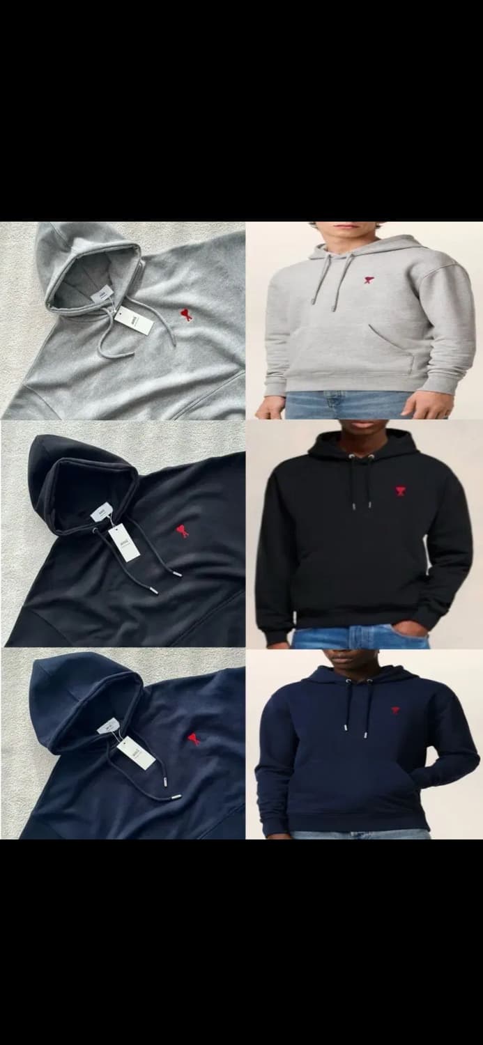 🔥[새상품/QR정품]🔥아미 후드티 스몰로고 블랙,그레이 상품이미지6