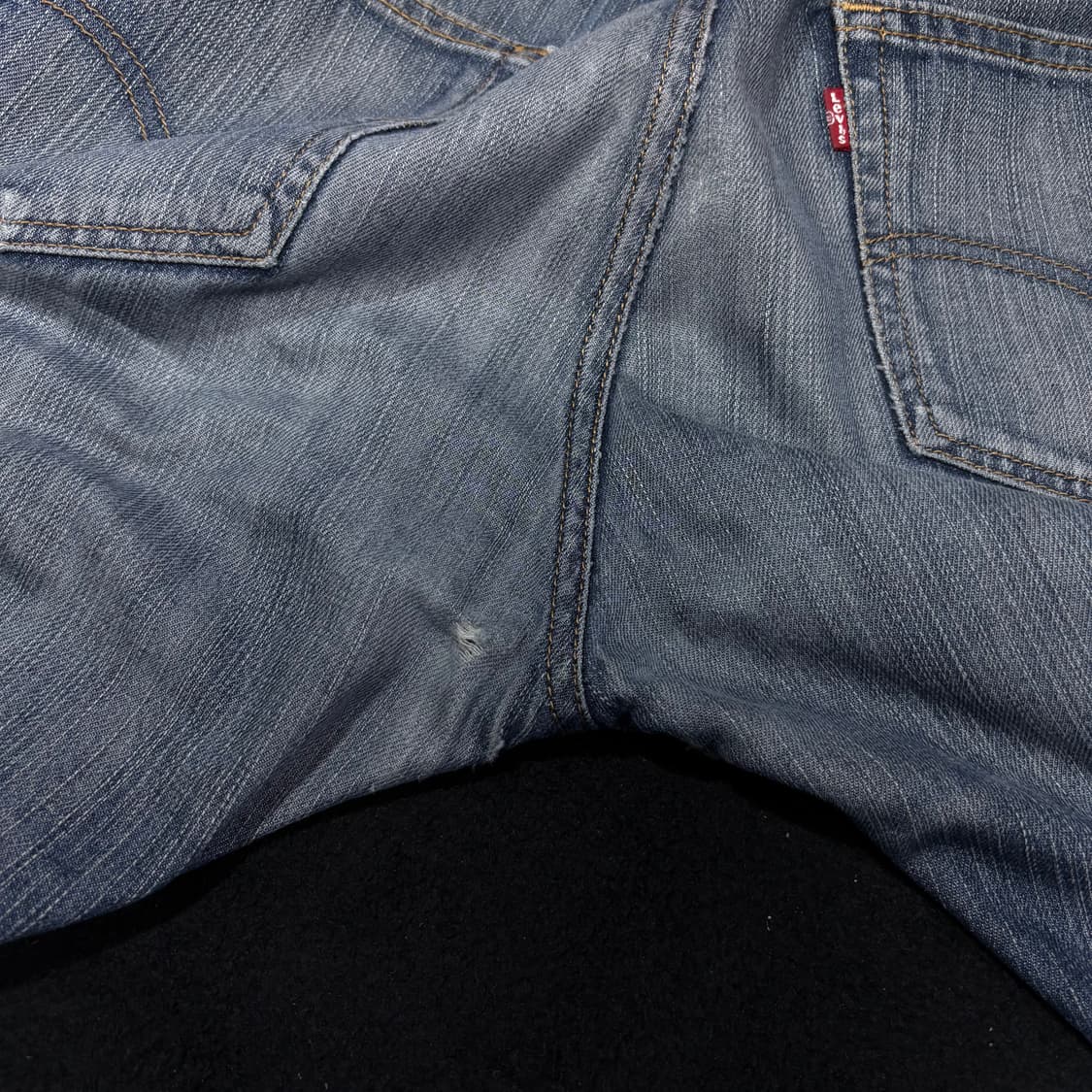 34 리바이스504 중청 워싱 데님팬츠 상품이미지4