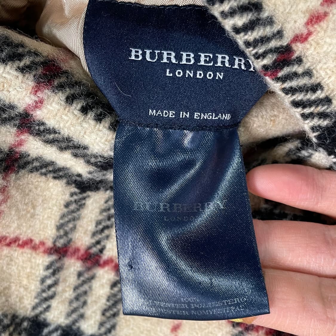 버버리 노바체크 울 리버시블 하프코트 상품이미지9