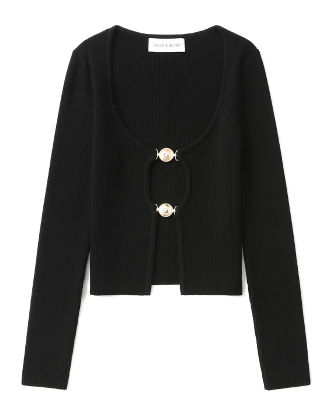 새상품 마린세르 주얼리 버튼 니트 오픈가디건 S 상품이미지1