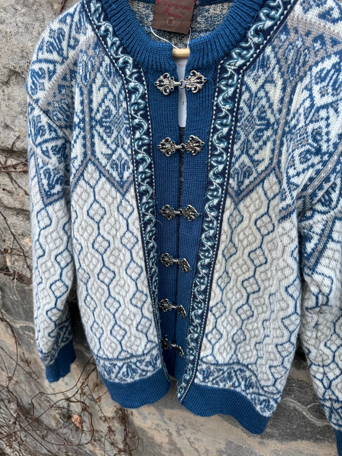 크리스티나 스웨터 빈티지 버클 가디건 니트 xl 상품이미지3