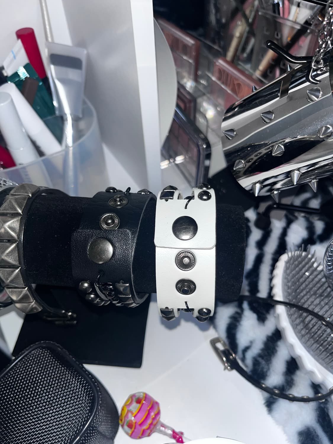 Punk studded chain bracelet 상품이미지5