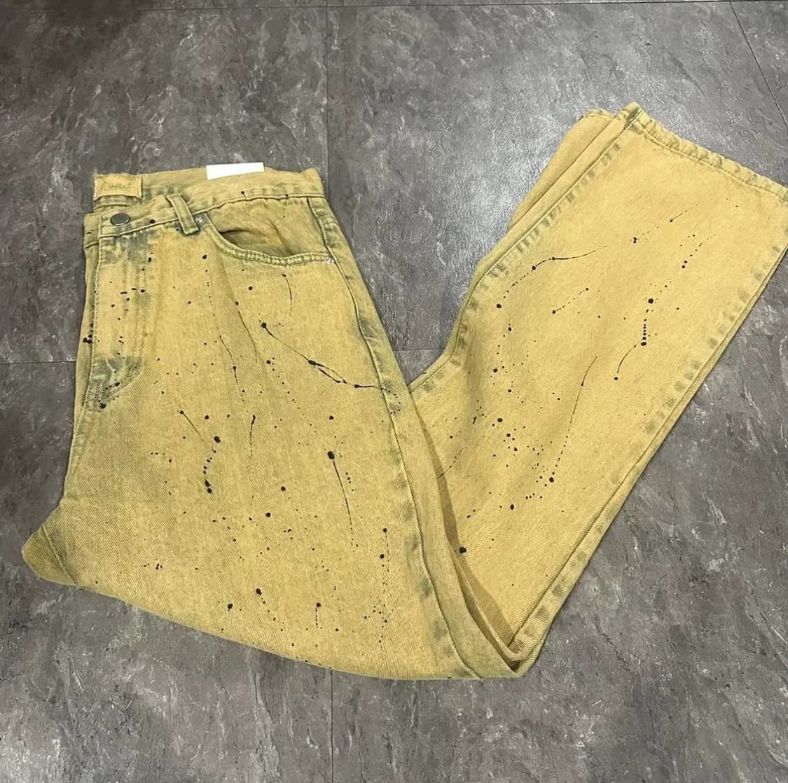 페인팅 타이다이 나염 청바지 새상품 L 상품이미지1