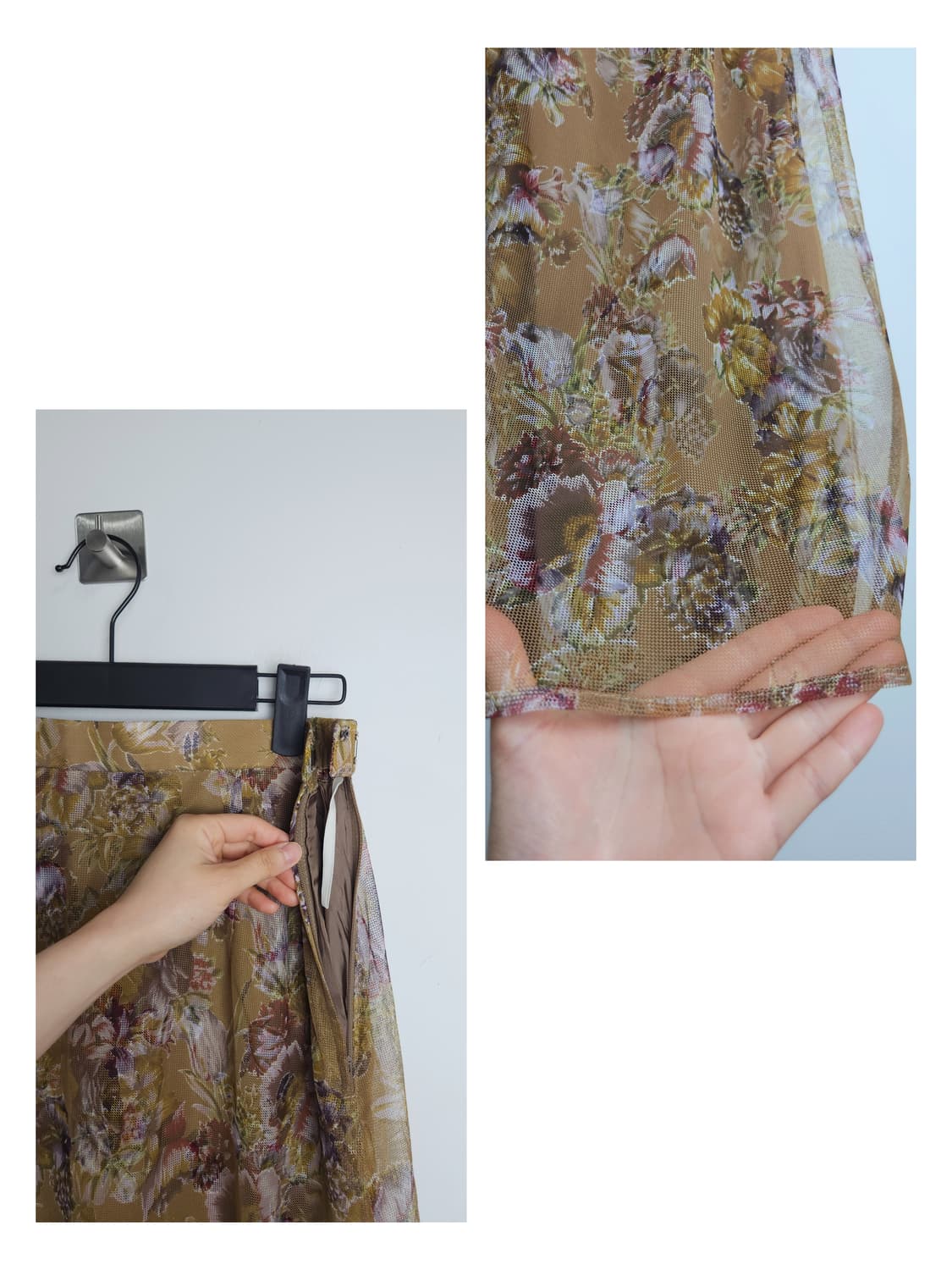 플로럴 샤 레이어드 스커트 상품이미지10