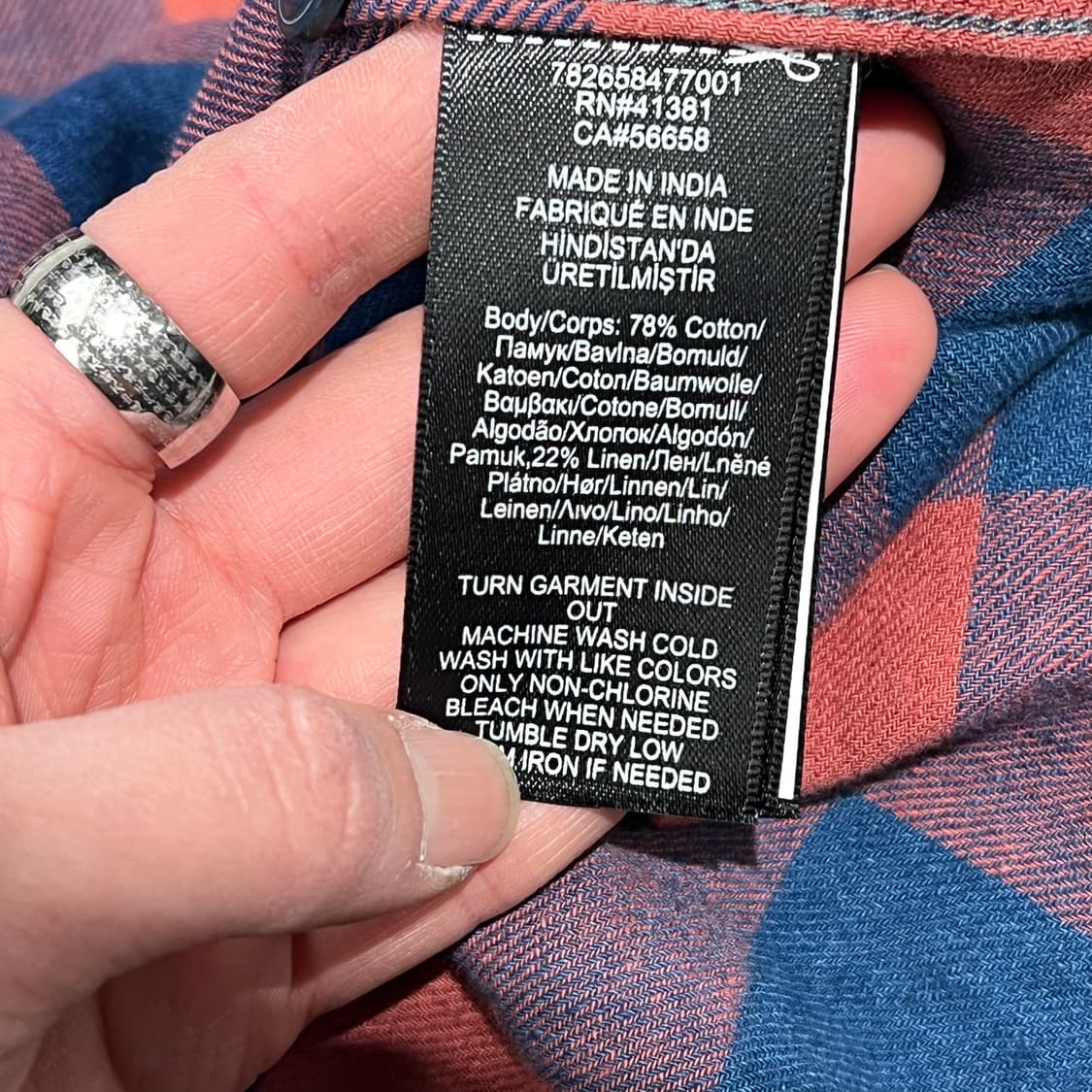 더블알엘 플란넬 체크셔츠 s08826 상품이미지8