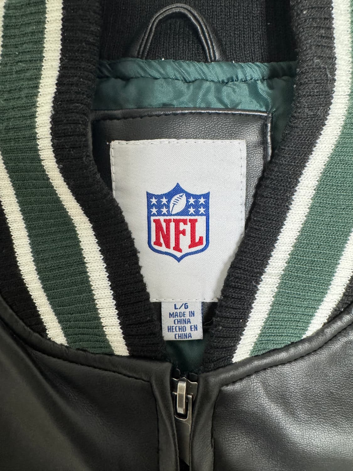 NFL New York JETS 레더 스타디움 점퍼 상품이미지3