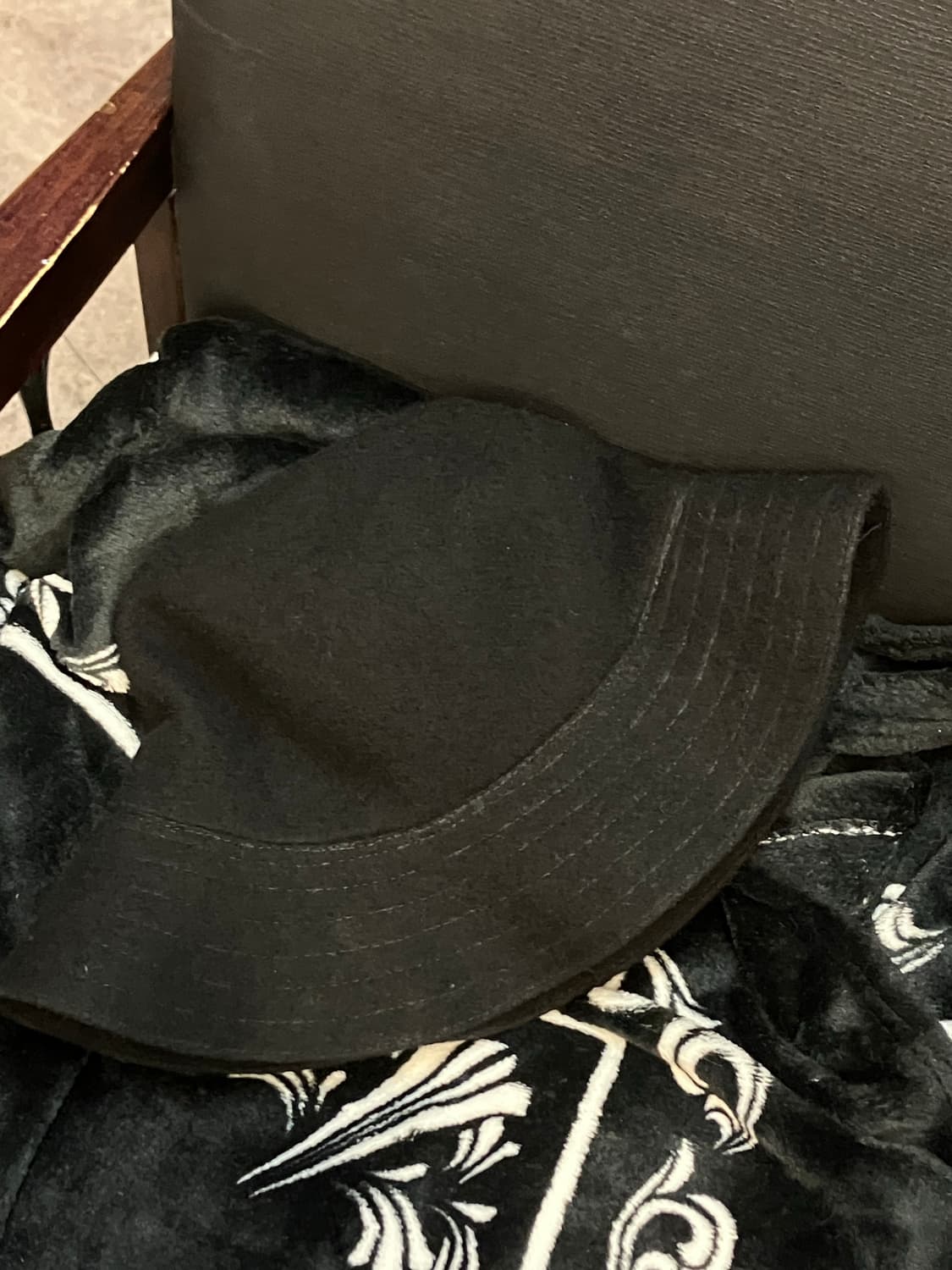 캉골 울 벙거지 버킷햇 블랙 #csz3032 상품이미지2