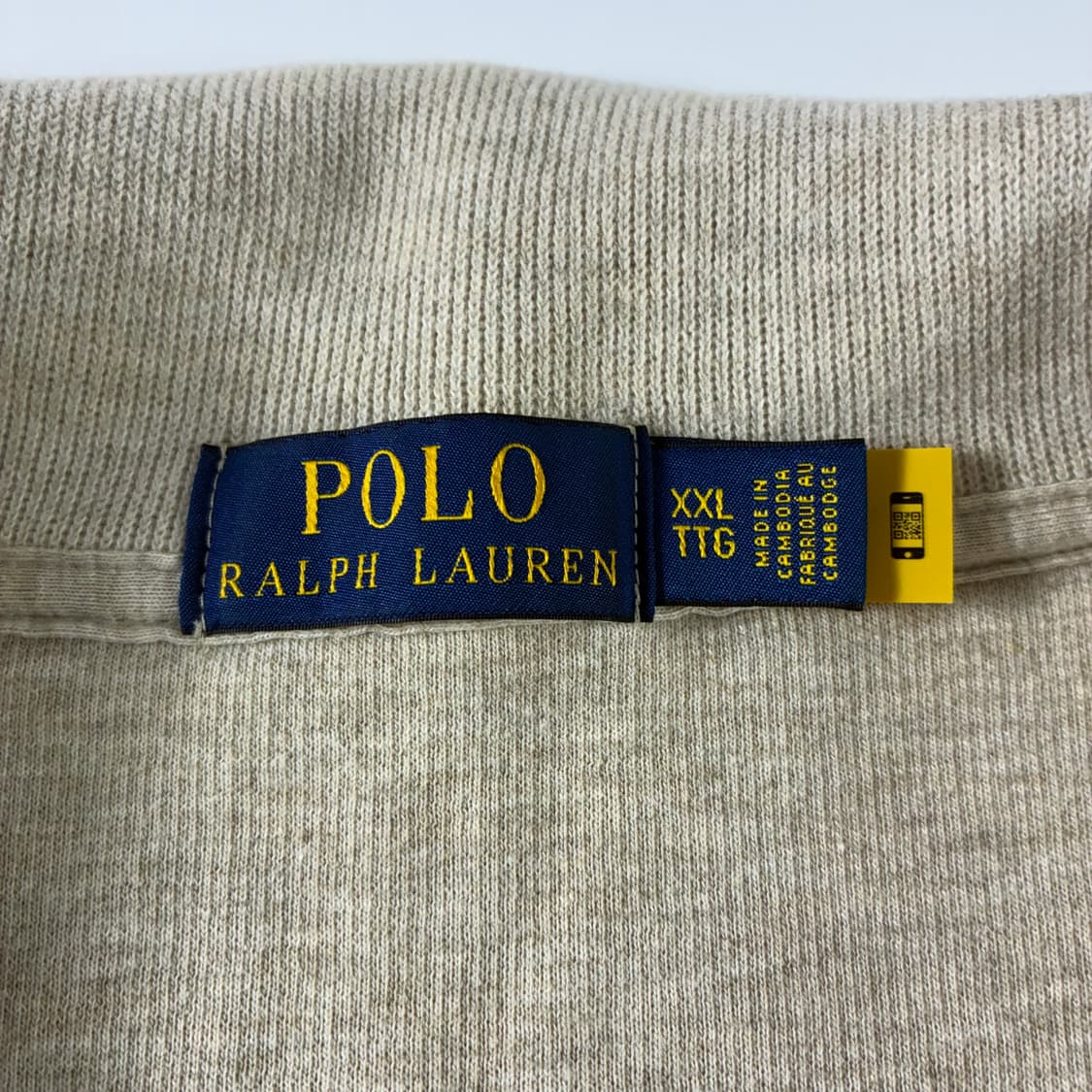 Polo  폴로 랄프로렌 신형 자수 코튼 아이보리 반집업 니트 상품이미지4