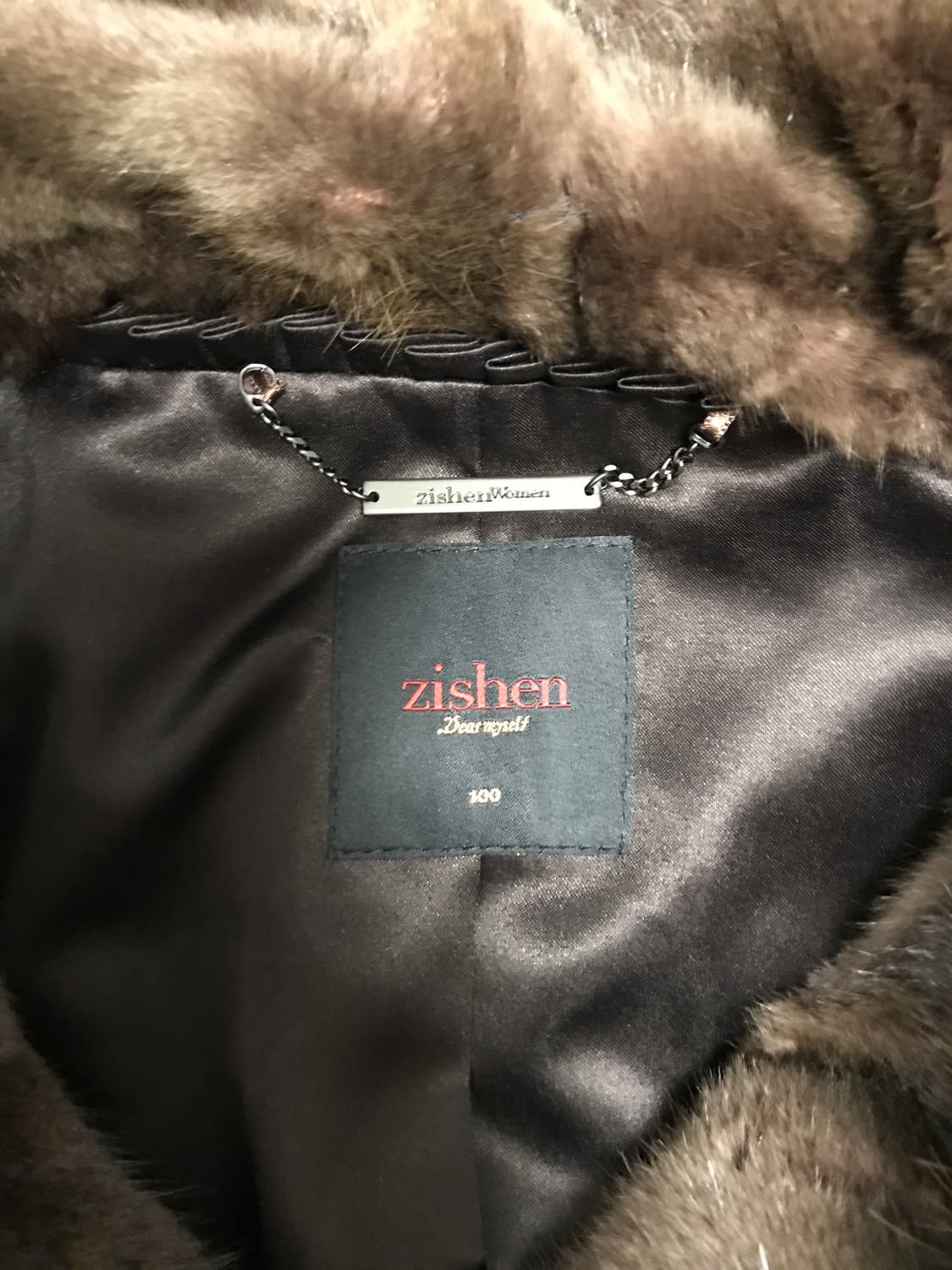 [지센](100) 여성 퍼 밍크 코트 상품이미지6