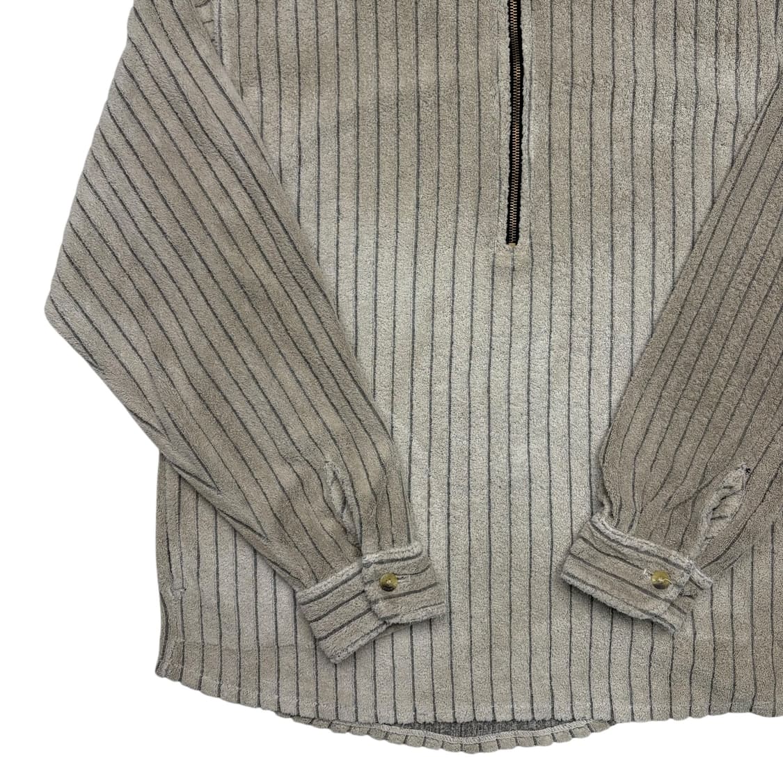 그라미치 빈티지 스트라이프 플리스 하프 집업 M 상품이미지3