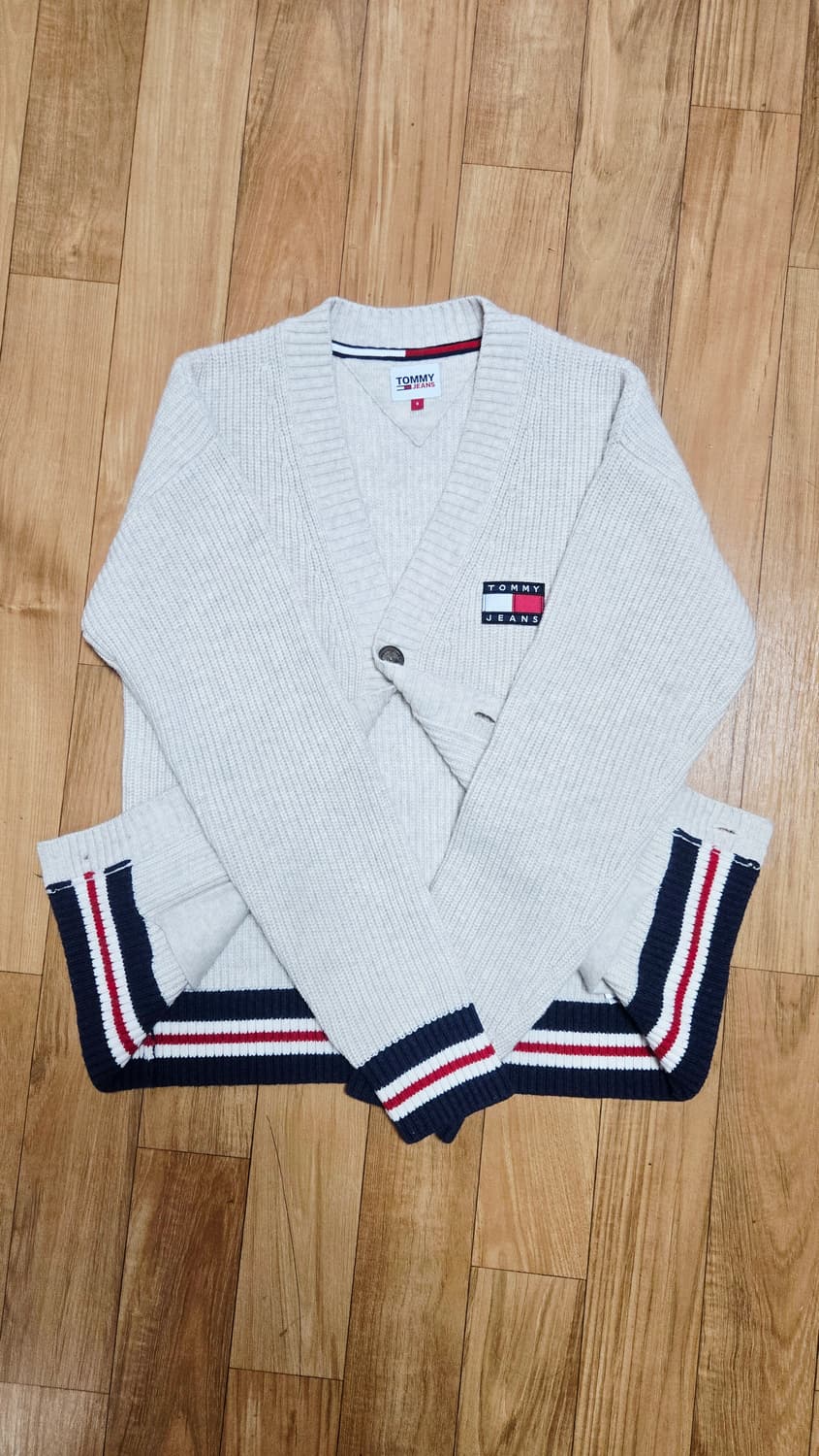 타미힐피거 진스 뱃지 울 가디건, 니트 상품이미지5