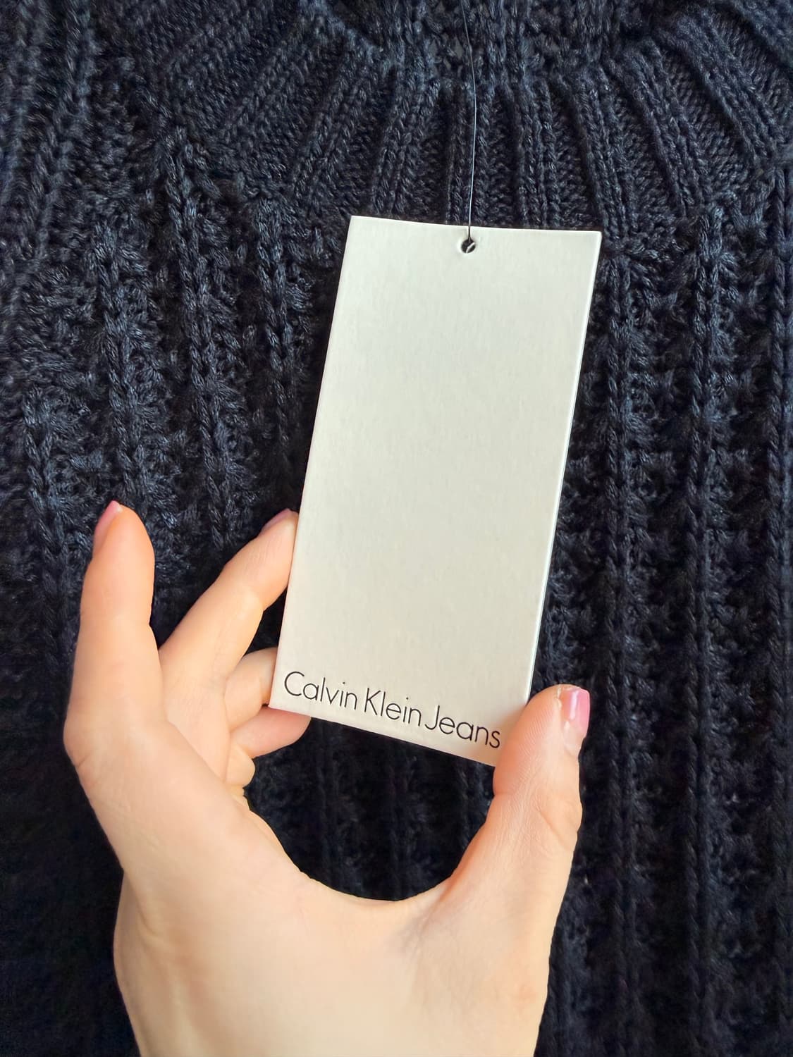 캘빈클라인 진 ((새상품)) 블랙니트  상품이미지8