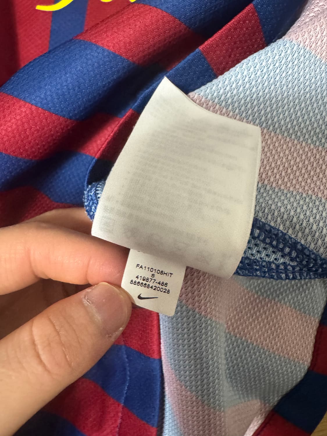 나이키 바르셀로나 11-12 유니폼 반팔 홈 상품이미지7