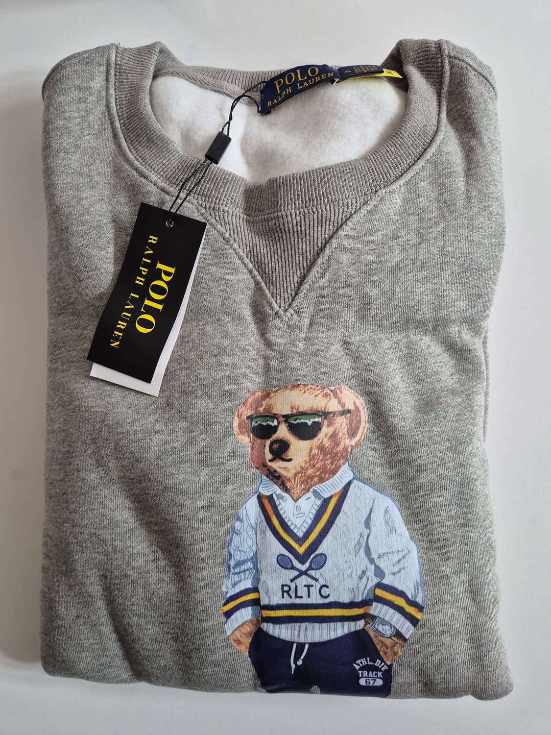 폴로 베어 맨투맨 회색 XL (새상품) 상품이미지2